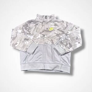 Nike Gray Camo Zip Up Jacket